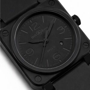 Bell & Ross BR 03-92 Men's Matte Black Pilot Watch